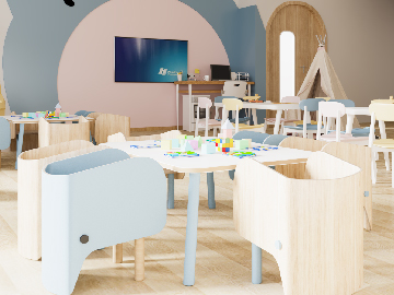 課桌椅使用示意圖